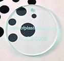 BF Cast Acrylic 1/8" Green Edge Clear (2-sided gloss)